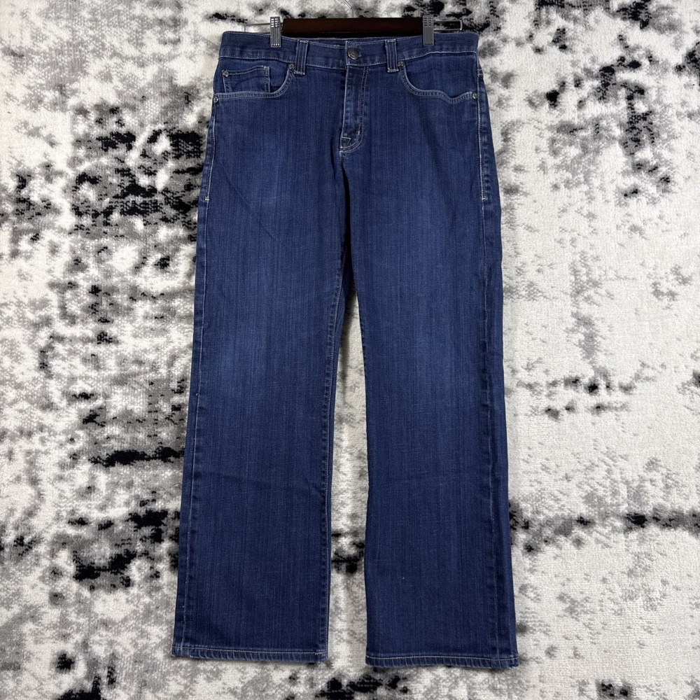 Fidelity Camino Jeans Mens Size 33x28 Dark Wash Wide Leg Stretch